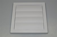 External wall grille, Universal cooker hood - 180 mm x 180 mm (flaps included)